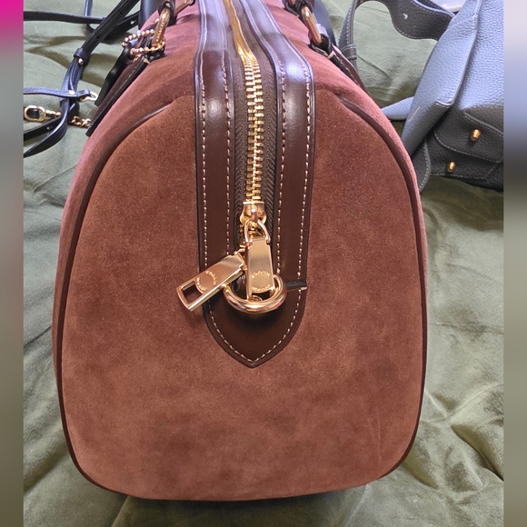 Coach Large Rowan - Brown Suede - Picture 5 of 8